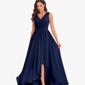 Navy Blue Mother of the Bride/Groom Dress